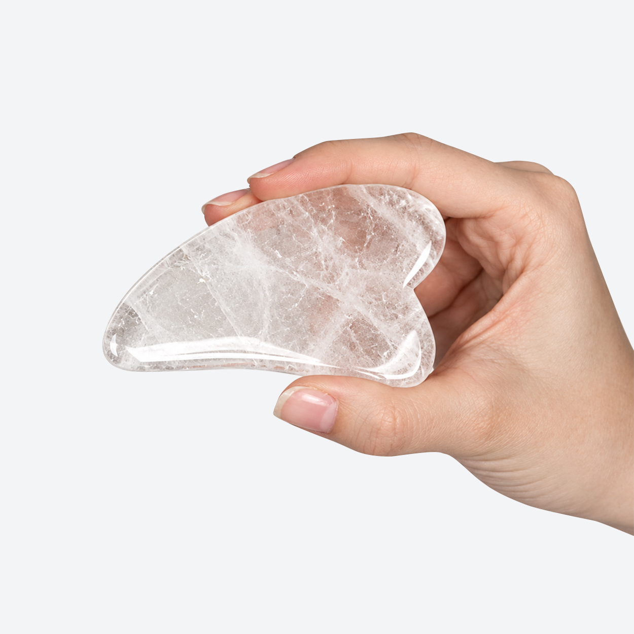 کوارتز شفاف: «خلوص» (اشاره به شفافیت و پاکی) یا گواشای آگاهی (Clarity Stone)